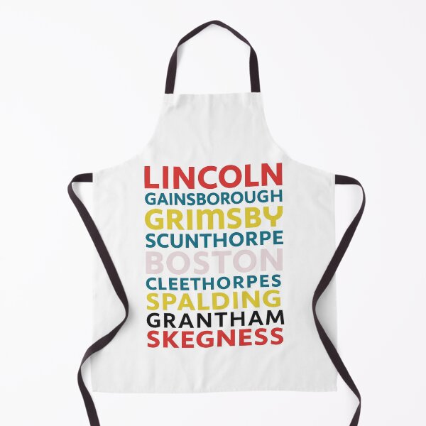 Item preview, Lincolnshire Towns Typography Art – Bold Colourful Word Design designed and sold by Kray80.