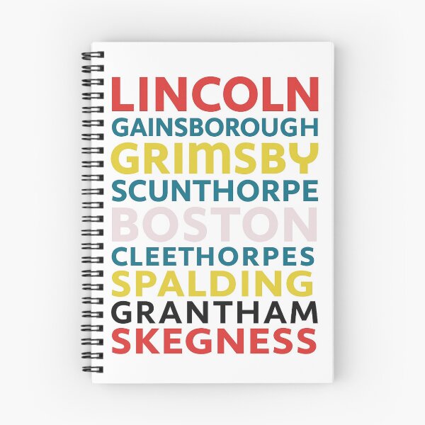 Item preview, Lincolnshire Towns Typography Art – Bold Colourful Word Design designed and sold by Kray80.
