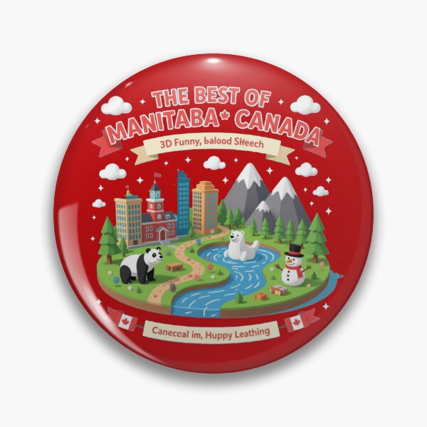Item preview, The Best of Manitoba Canada – 3D Funny Sketch, designed and sold by PaintMeWorld.