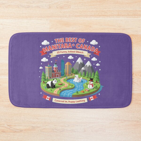 Item preview,   The Best of Manitoba Canada – 3D Funny Sketch,  designed and sold by PaintMeWorld.