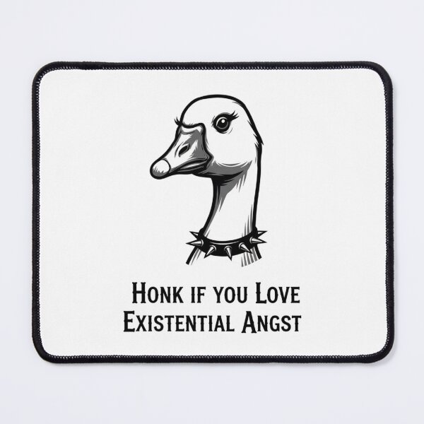 Item preview, Goth Goose – Honk If You Love Existential Angst designed and sold by Whisky1111.