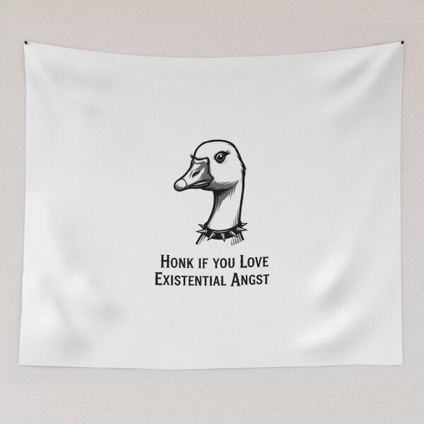 Item preview, Goth Goose – Honk If You Love Existential Angst designed and sold by Whisky1111.