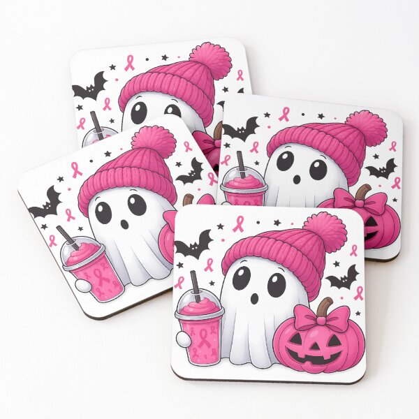 Item preview, Spooky Cute Ghost Pink Pumpkin Breast Cancer Awareness designed and sold by Merchrise.