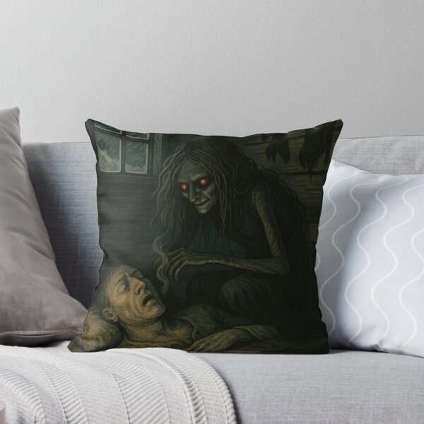 Item preview, Slavic Folk Horror – Mara Night Hag over Sleeper – Vintage Dark Art | Slavic Bestiary designed and sold by JacobKAurumhead.