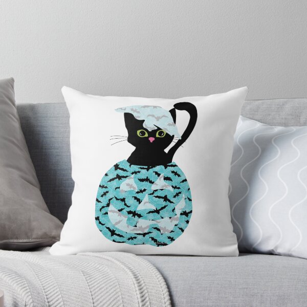 Item preview, Flying Bats Kitten and Jack O' Lantern designed and sold by creativebeeshop.