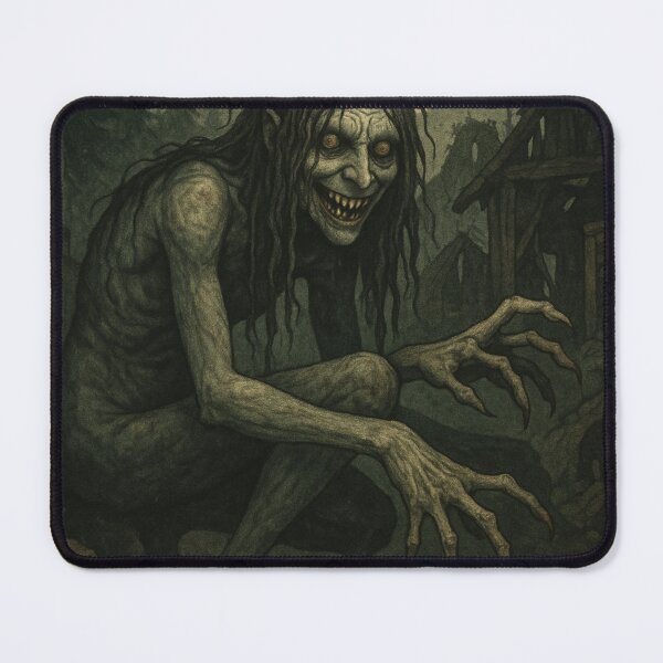Item preview, Slavic Folk Horror – Midnight Strigoi in Abandoned Village – Vintage Dark Art | Slavic Bestiary designed and sold by JacobKAurumhead.