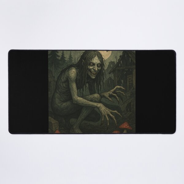 Artikelvorschau, Slawischer Volkshorror – Mitternachts-Strigoi in verlassenem Dorf – Vintage Dark Art | Slawisches Bestiarium entworfen und verkauft von JacobKAurumhead.