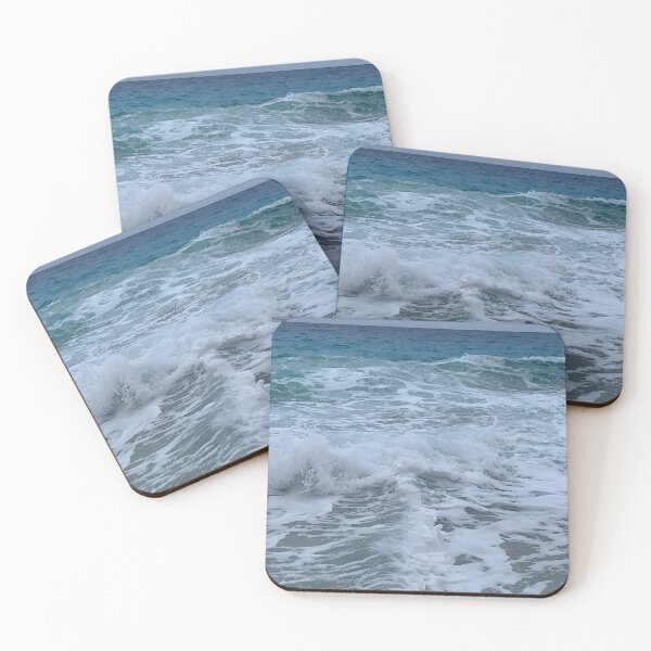 Item preview, Blue Waves and Sea Foam Art designed and sold by Torizo.