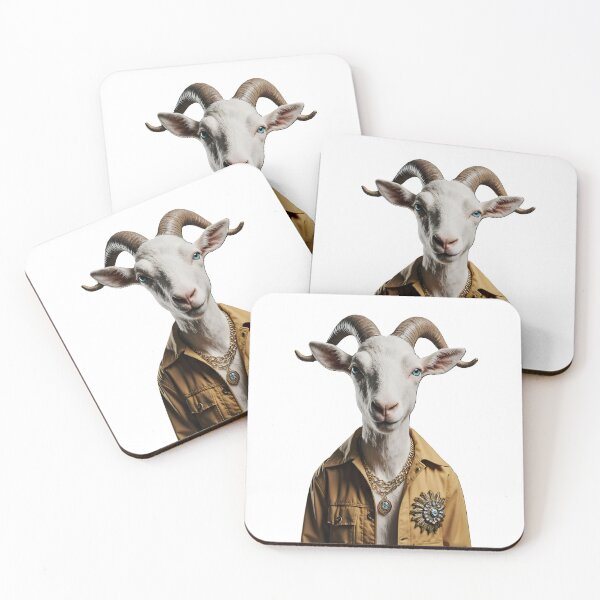 Item preview, Graphic art Gideon the Goat designed and sold by Art Crea Nova.