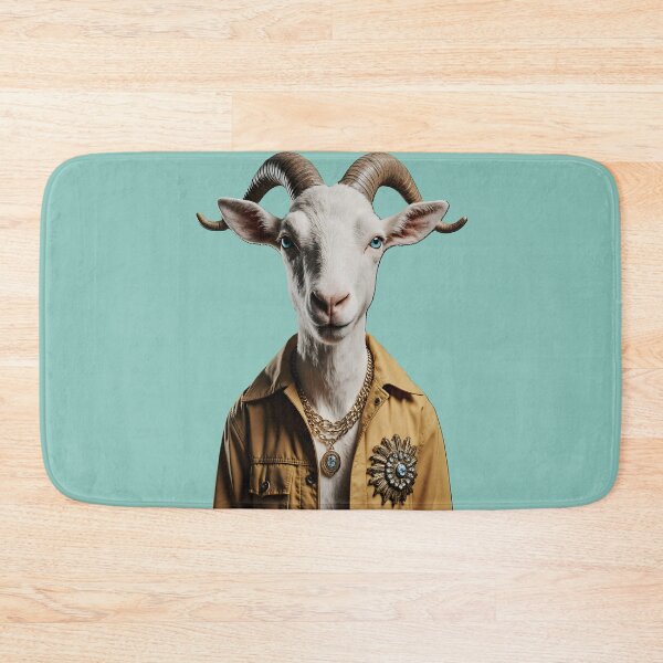 Item preview, Graphic art Gideon the Goat designed and sold by Art Crea Nova.
