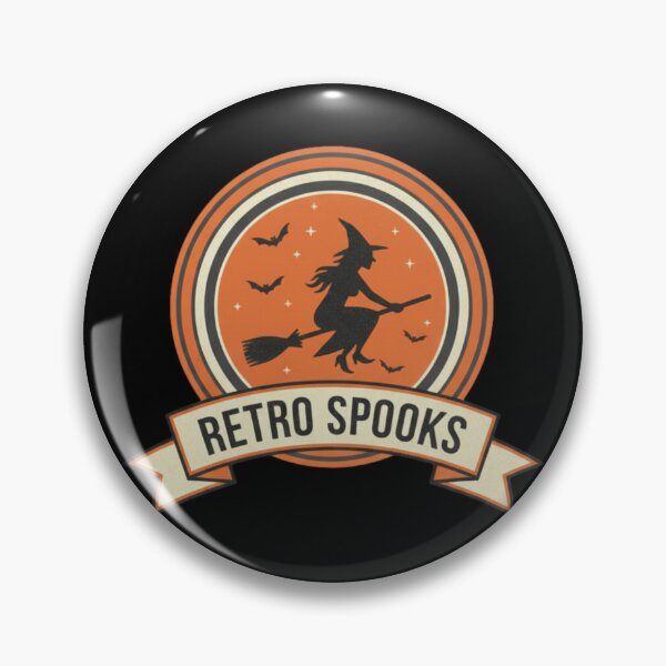Item preview, Retro Spooks Flying Witch Silhouette designed and sold by Silent Watch Threads..