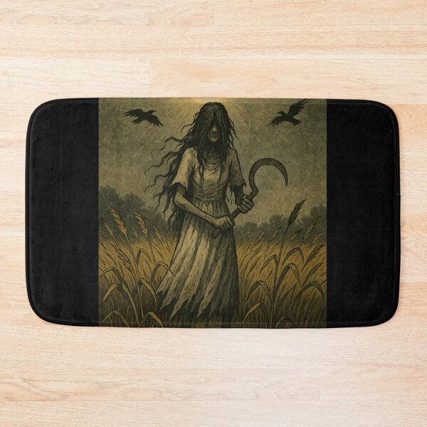 Item preview, Slavic Folk Horror – Noonwraith in the Wheat Field – Vintage Dark Art | Slavic Bestiary designed and sold by JacobKAurumhead.