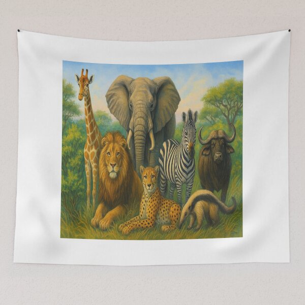 Item preview, "Selvagem e Majestoso: Fauna Africana em Harmonia" designed and sold by Leonornature.