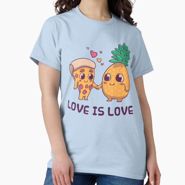 Artikel-Vorschau von Liebe ist Liebe Ananaspizza // Stolz, LGBTQ, Schwul, Trans, Bisexuell, Asexuell, designt und verkauft von Geekydog.