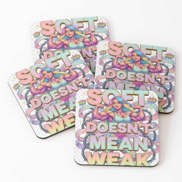 Item preview, Soft Doesn’t Mean Weak – Empowering 3D Feminine Strength Design designed and sold by GogoVibes.