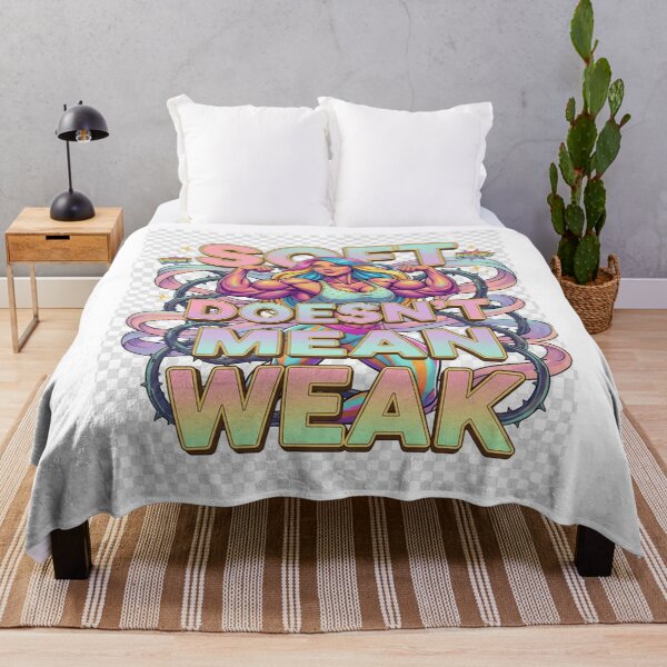 Item preview, Soft Doesn’t Mean Weak – Empowering 3D Feminine Strength Design designed and sold by GogoVibes.