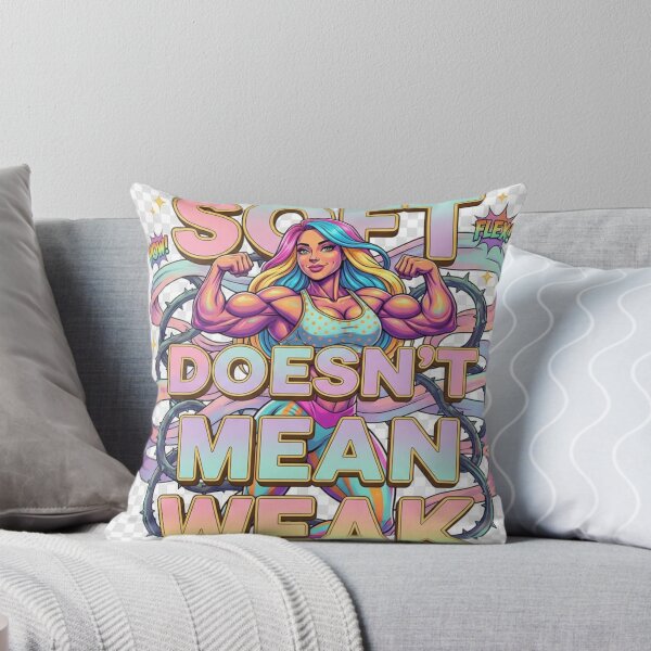 Item preview, Soft Doesn’t Mean Weak – Empowering 3D Feminine Strength Design designed and sold by GogoVibes.