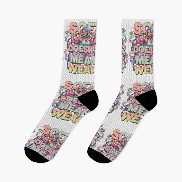 Item preview, Soft Doesn’t Mean Weak – Empowering 3D Feminine Strength Design designed and sold by GogoVibes.