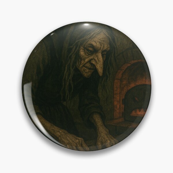 Item preview, Slavic Folk Horror – Baking Cookies with Baba Yaga – Vintage Dark Art | Slavic Bestiary designed and sold by JacobKAurumhead.
