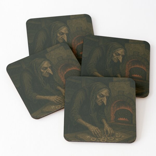 Item preview, Slavic Folk Horror – Baking Cookies with Baba Yaga – Vintage Dark Art | Slavic Bestiary designed and sold by JacobKAurumhead.