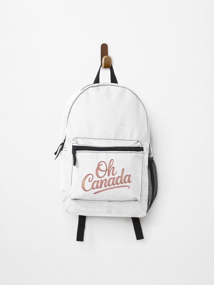 Thumbnail 1 of 3, Backpack, Oh Canada Hand-Lettered Script Design designed and sold by CateFighter.