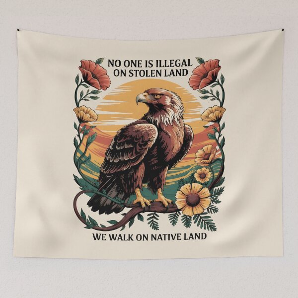 Item preview, No one is illegal on stolen land designed and sold by BuxomBabe21.