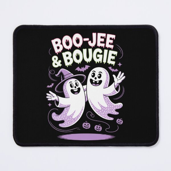 Item preview, Boo-Jee & Bougie Witch Ghost T-Shirt | Cute Halloween Friends Spooky Apparel designed and sold by DarylWelsh2024.