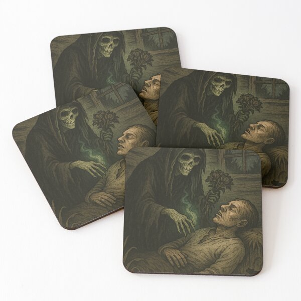 Item preview, Slavic Folk Horror – The Last Kiss of Plague Maiden – Vintage Dark Art | Slavic Bestiary designed and sold by JacobKAurumhead.