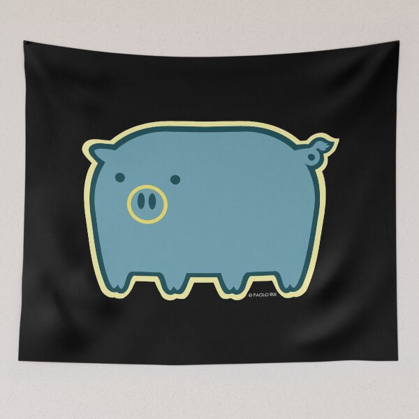 Item preview, Jolly Critters 1 (blue) - Ms.Pig 2 designed and sold by PaoloRuiDesign.