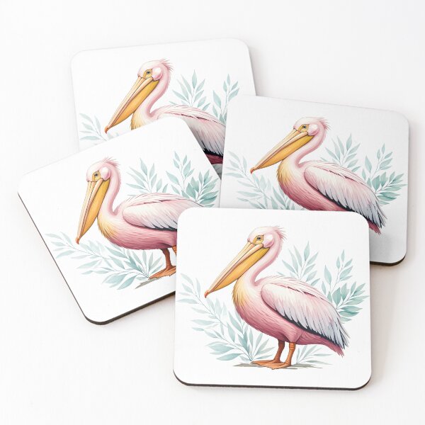 Item preview, Pink pelican designed and sold by PrintLabStudio.