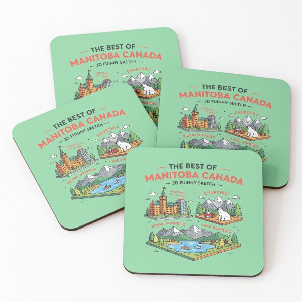 Item preview,  The Best of Manitoba Canada – 3D Funny Sketch,  designed and sold by PaintMeWorld.