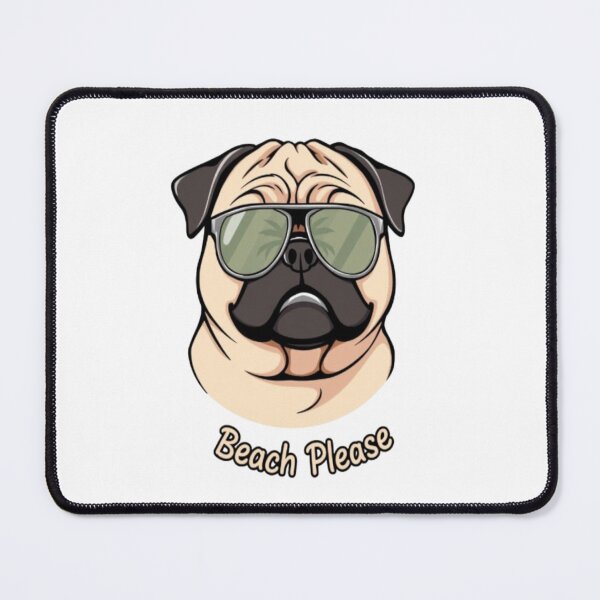 Item preview, Funny Pug with Sunglasses Beach Please Shirt designed and sold by CMdigit.