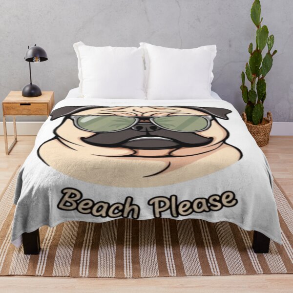 Item preview, Funny Pug with Sunglasses Beach Please Shirt designed and sold by CMdigit.