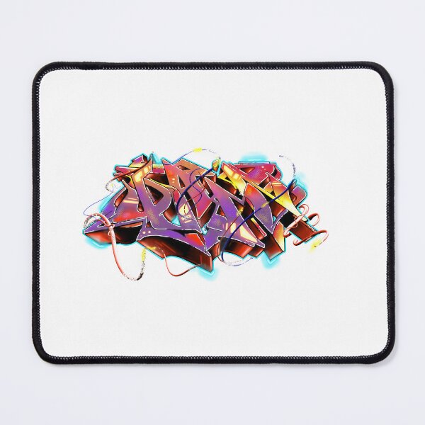 Item preview, Neon Red Purple Graffiti 3D on Black designed and sold by Smurfie One1.