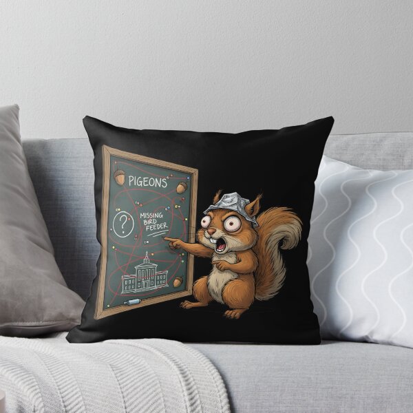 Item preview, Conspiracy Theorist Squirrel – Tinfoil Hat Meme designed and sold by Whisky1111.