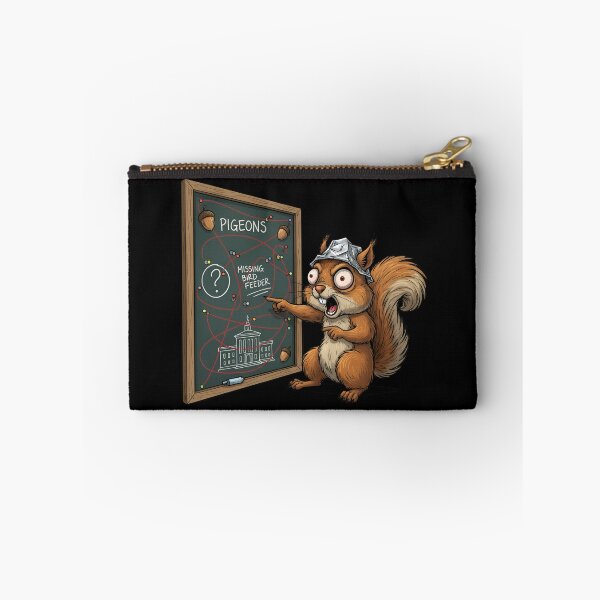 Item preview, Conspiracy Theorist Squirrel – Tinfoil Hat Meme designed and sold by Whisky1111.