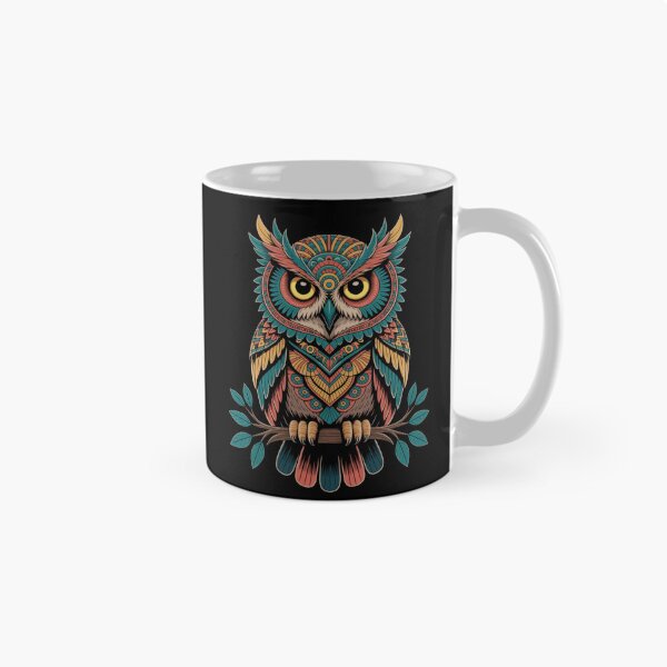 Artikelvorschau, Bohemian Tribal Owl – Colorful Mandala Animal Art entworfen und verkauft von WitchyWhisper.