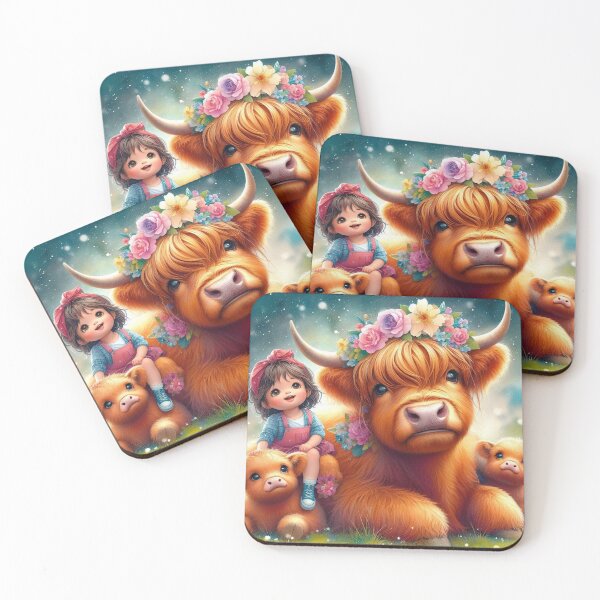 Item preview, Just a Girl and Her Highlands designed and sold by Sunflwrconcepts and Designs.