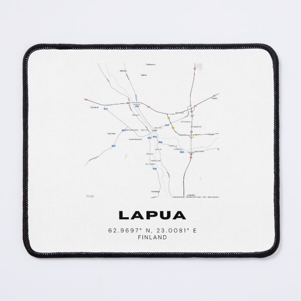 Item preview, Lapua Finland Map | Modern Minimalist Nordic City Print designed and sold by RM-Journey.