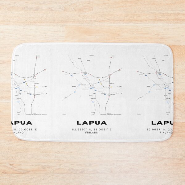 Item preview, Lapua Finland Map | Modern Minimalist Nordic City Print designed and sold by RM-Journey.