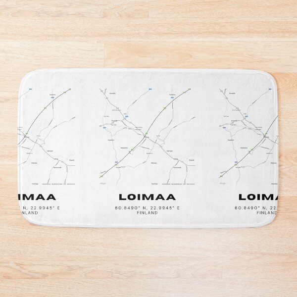 Item preview, Loimaa Finland Map | Modern Minimalist Nordic Poster designed and sold by RM-Journey.