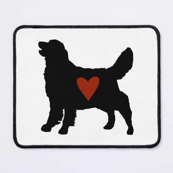 Item preview, Golden Retriever silhouette with red heart  designed and sold by BeccaKenDesigns.