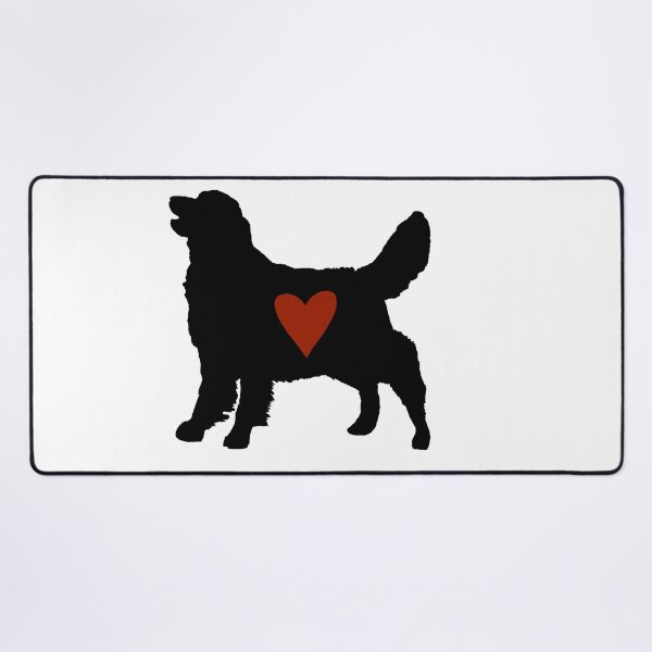 Item preview, Golden Retriever silhouette with red heart designed and sold by BeccaKenDesigns.