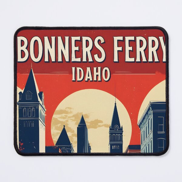 Item preview, Bonners Ferry Idaho 1950s USA Vintage Travel Tourism designed and sold by TravelersGems.