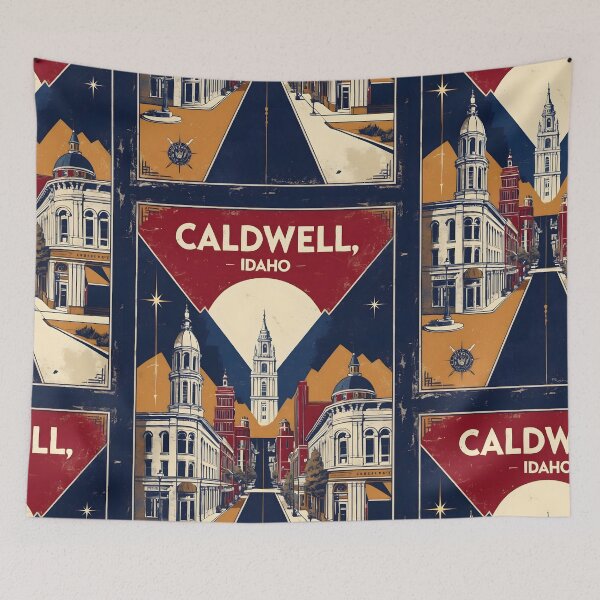 Item preview, Caldwell Idaho 1950s USA Vintage Travel Tourism designed and sold by TravelersGems.