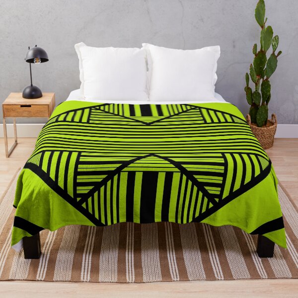 Item preview, Triangle stripes 2 in Bright Green and Black designed and sold by LAEC-Shop.