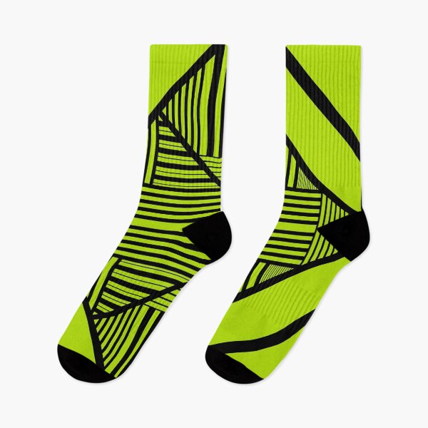 Item preview, Triangle stripes 2 in Bright Green and Black designed and sold by LAEC-Shop.