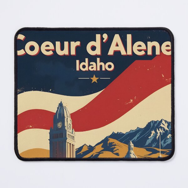 Item preview, Coeur d'Alene Idaho 1950s USA Vintage Travel Tourism designed and sold by TravelersGems.