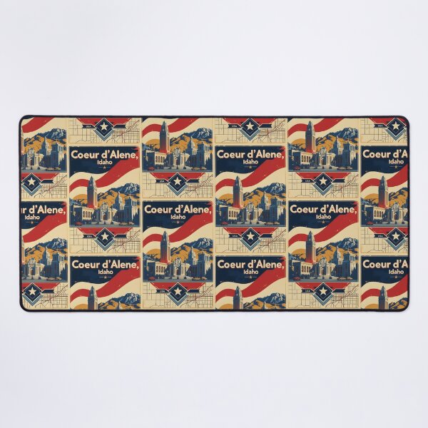 Item preview, Coeur d'Alene Idaho 1950s USA Vintage Travel Tourism designed and sold by TravelersGems.