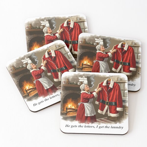 Item preview, He Gets the Letters. I Get the Laundry - Mrs.Clause designed and sold by Nin Tai.